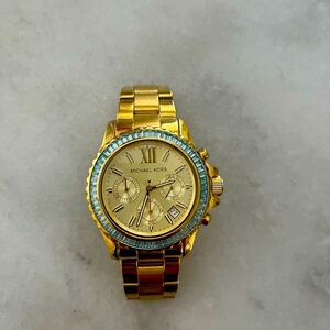 Michael Kors Gold Blue Women’s Watch